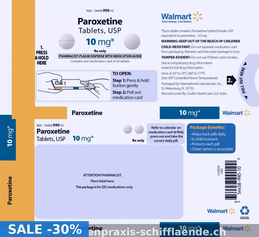 Paroxetine online kaufen in der Schweiz